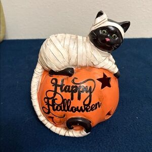 Halloween Pumpkin Cat Mummy LED Lantern Battery Operated NWOT
